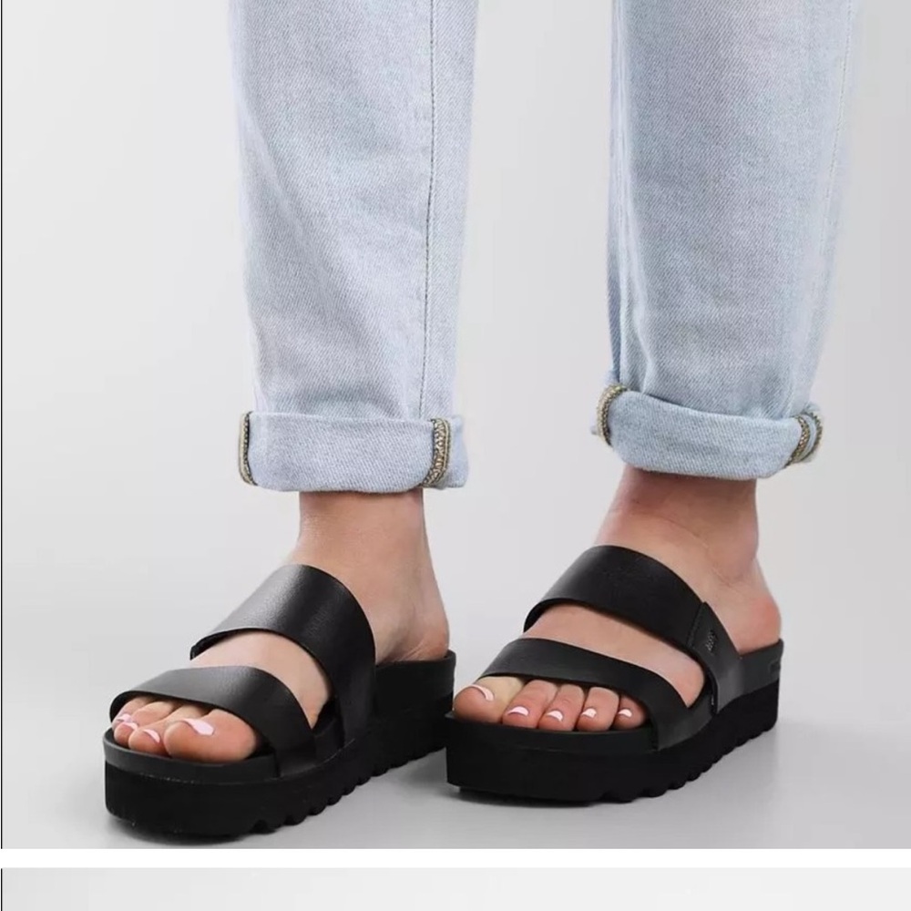 Reef Womens Cushion Vista Hi Padded Insole Slide Sandals